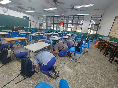 111年度國家防災日 學校加強地震避難演練