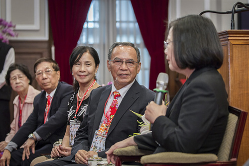 總統蔡英文接見「亞洲台灣客家聯合總會」訪問團