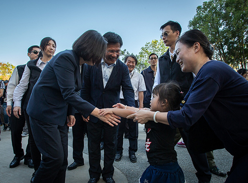 總統蔡英文參訪台中花博后里森林園區