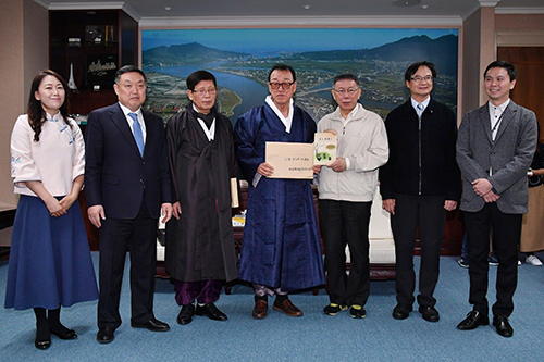 台北市長柯文哲接見來訪韓國儒學團體代表