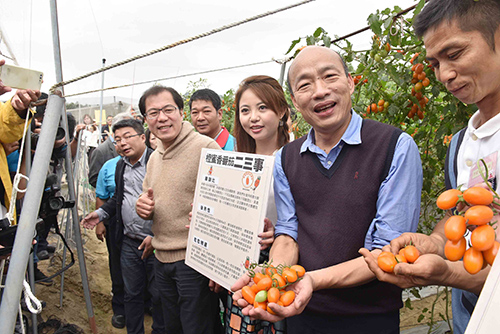美濃橙蜜香番茄品質評鑑 高雄市長韓國瑜全力行銷