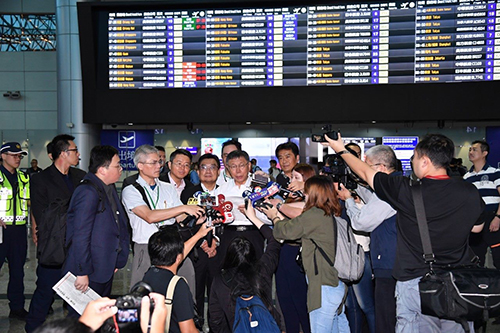 台北市長柯文哲啟程前往上海參加雙城論壇