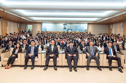 立法院長游錫堃參加「青年菁英立法院會議」開幕典禮