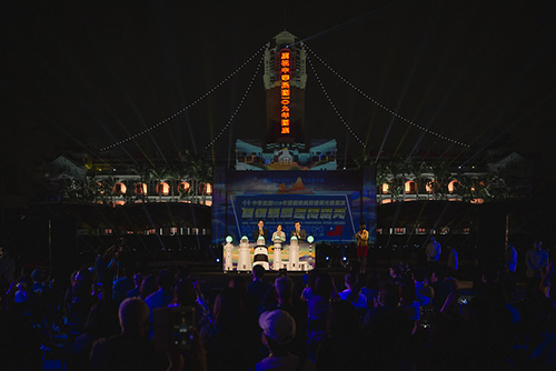 為國慶光雕展演點燈 總統蔡英文邀請國人前來參與國家慶典