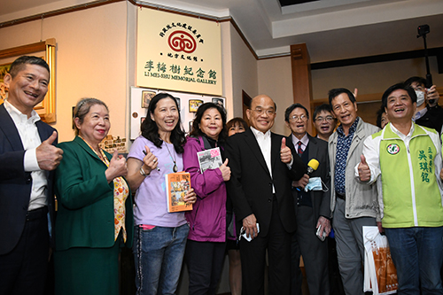 行政院長蘇貞昌參訪李梅樹紀念館 體會美術盛宴