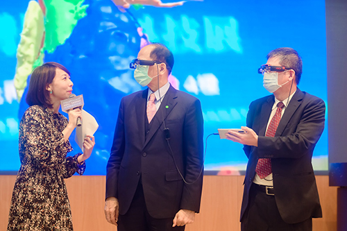 立法院長游錫堃出席「台灣醫療科技展」啟動大會記者會