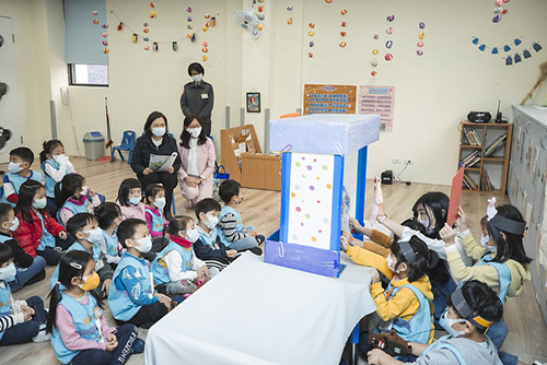 總統蔡英文訪視「國防部大直非營利幼兒園」