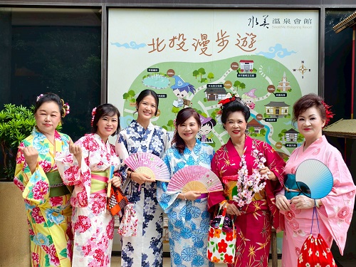 浴衣美人齊聚新北投車站  以換裝體驗推廣北投溫泉與浴衣文化