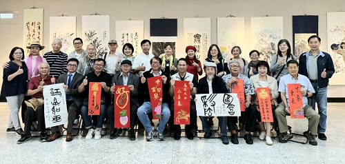 筆墨丹青 書畫傳情 中華娛樂文創協會名家邀請暨會員聯展 書畫舞動桃園藝術新意象 備受關注