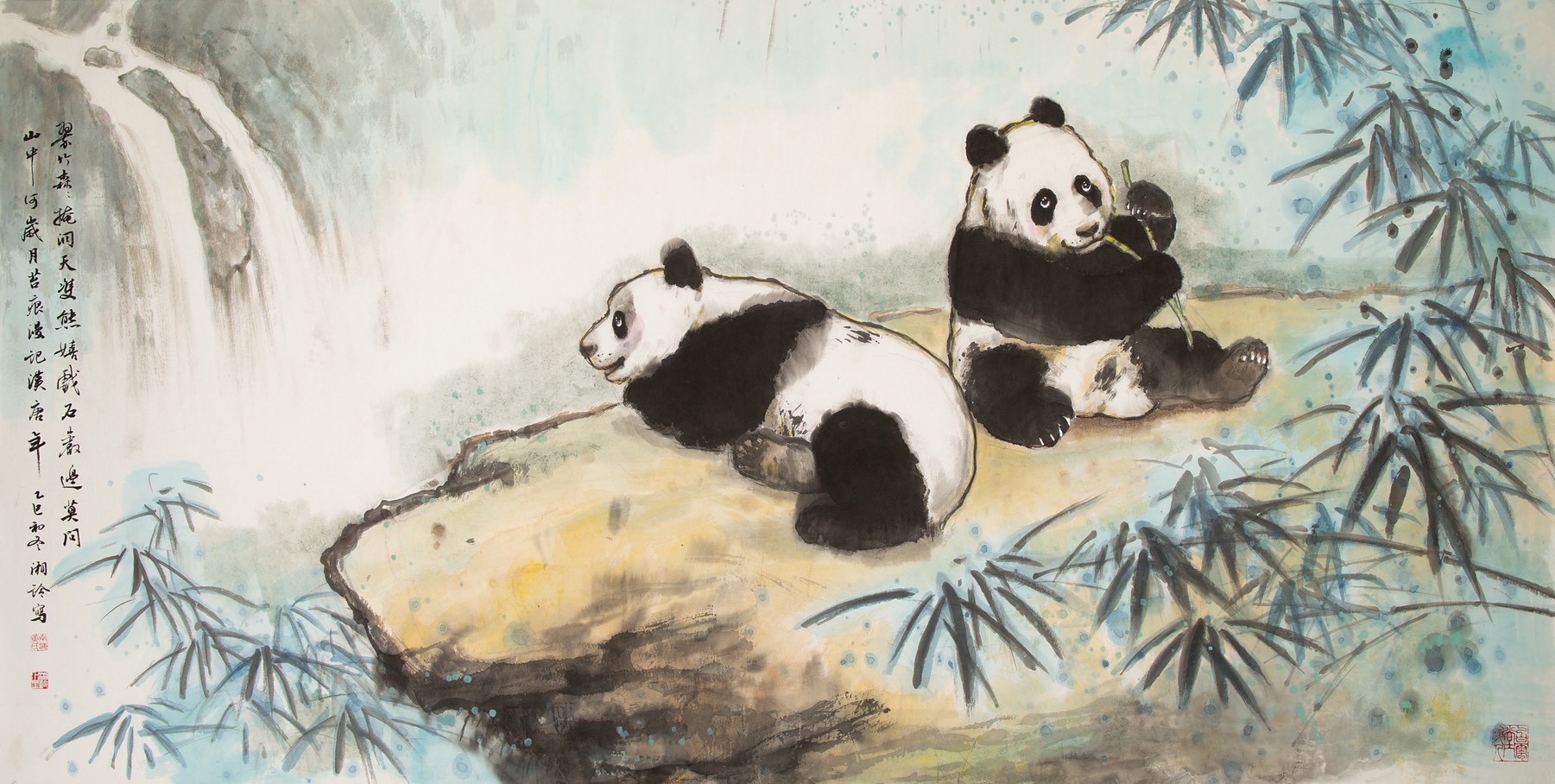 白雲水墨跨域展演・世代傳承同步綻放《白雲傳承映香江》×《熊貓密境・水墨初心》